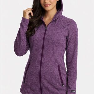 Columbia Women's Hooded Zip-Up Jacket - Size Medium - Flattering Fit -